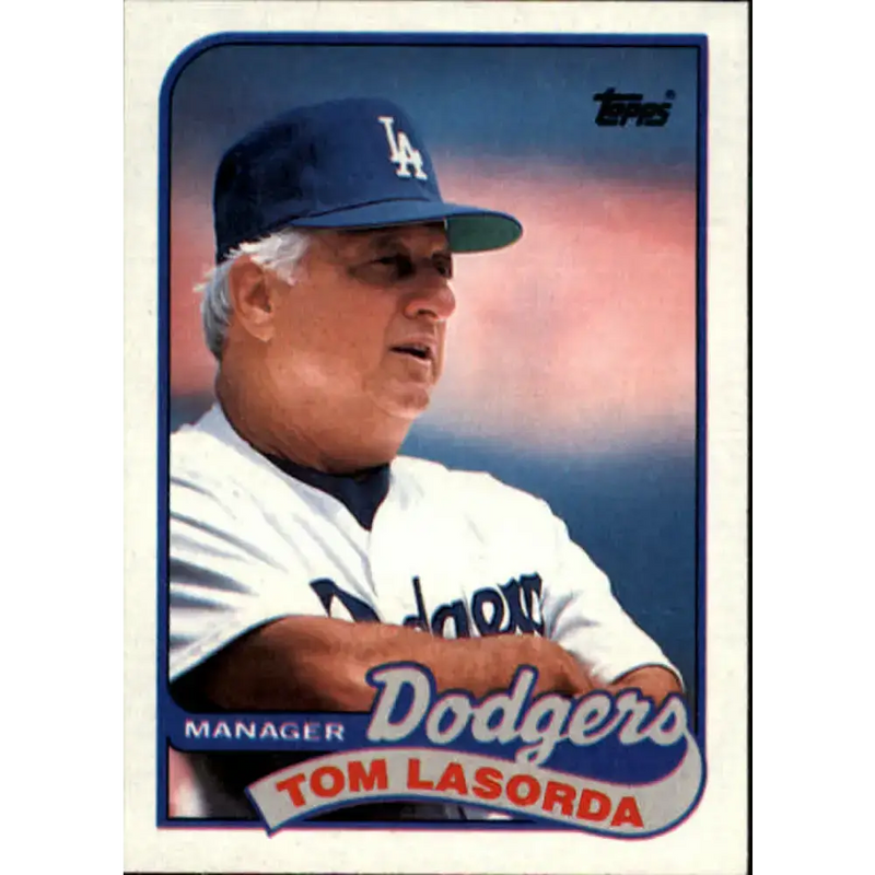 1989 Topps #254 Tom Lasorda MG NM-MT Los Angeles Dodgers Baseball Card - Baseball Card Single