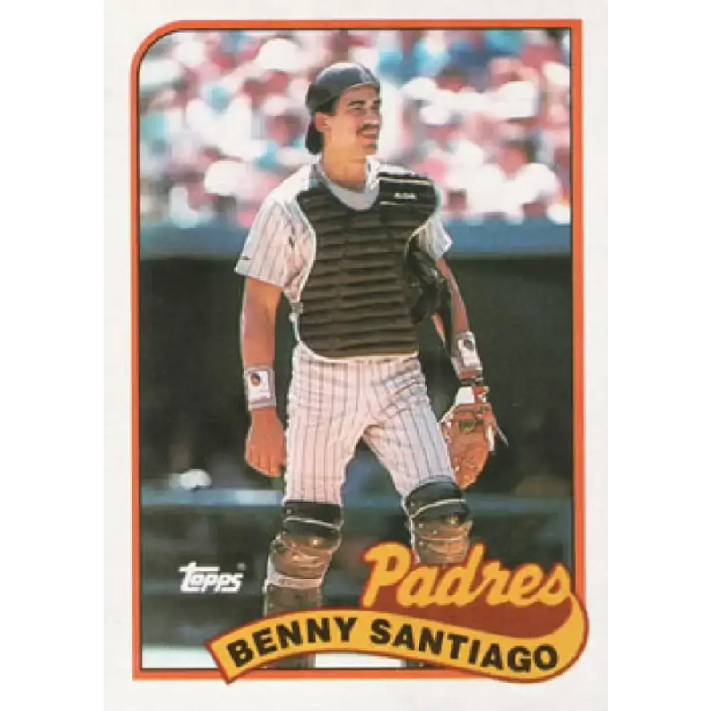 1989 Topps #256 Benito Santiago NM-MT San Diego Padres Baseball Card - Baseball Card Single
