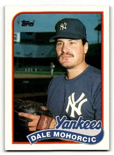 1989 Topps #26 Dale Mohorcic New York Yankees Baseball Cards EX/NM ID:61588