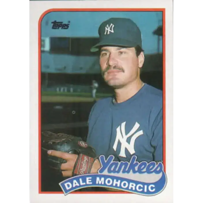 1989 Topps #26 Dale Mohorcic NM-MT New York Yankees Baseball Card - Baseball Card Single