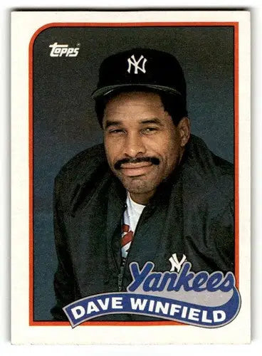 Original gloss Dave Winfield Yankees baseball card from 1989 Topps #260 Neman ID 64663