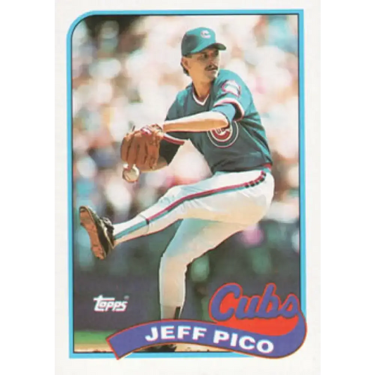 1989 Topps #262 Jeff Pico NM-MT Chicago Cubs Baseball Card - Baseball Card Single