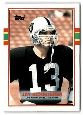 Jay Schroeder 1989 Topps #266 trading card, a must-have for baseball card collectors