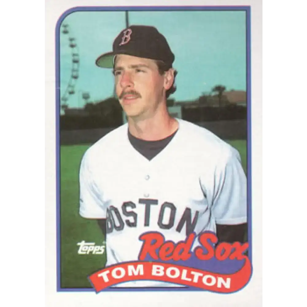 1989 Topps #269 Tom Bolton NM-MT Boston Red Sox Baseball Card - Baseball Card Single