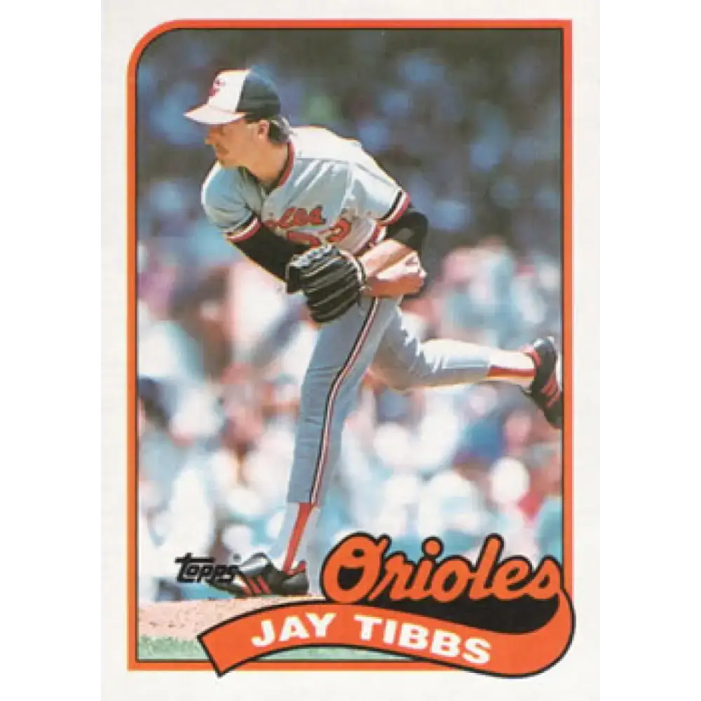 1989 Topps #271 Jay Tibbs NM-MT Baltimore Orioles Baseball Card - Baseball Card Single