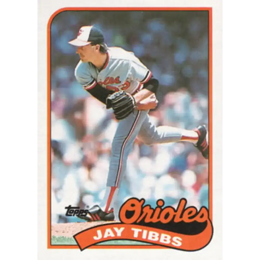 1989 Topps #271 Jay Tibbs NM-MT Baltimore Orioles Baseball Card - Baseball Card Single