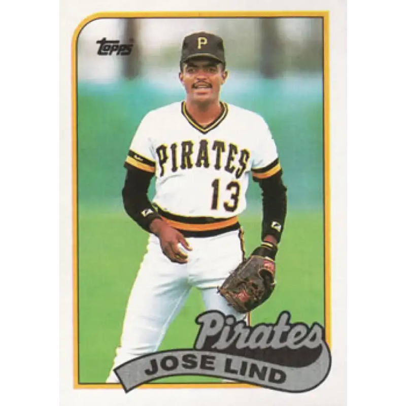 1989 Topps #273 Jose Lind NM-MT Pittsburgh Pirates Baseball Card - Baseball Card Single