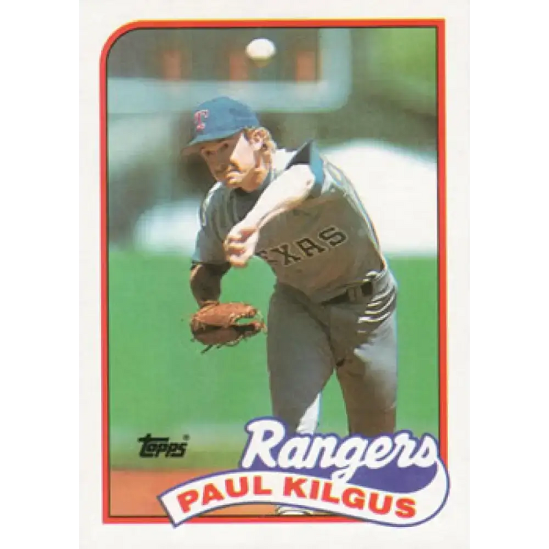 1989 Topps #276 Paul Kilgus NM-MT Texas Rangers Baseball Card - Baseball Card Single