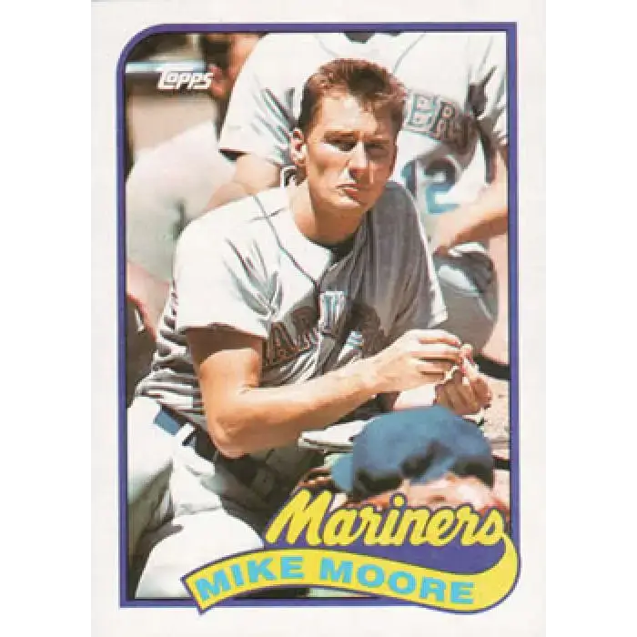 1989 Topps #28 Mike Moore NM-MT Seattle Mariners Baseball Card - Baseball Card Single