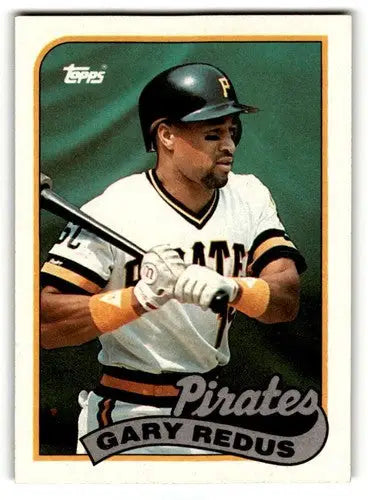 1989 Topps Gary Redus Pittsburgh Pirates baseball card with original gloss near ID 64659