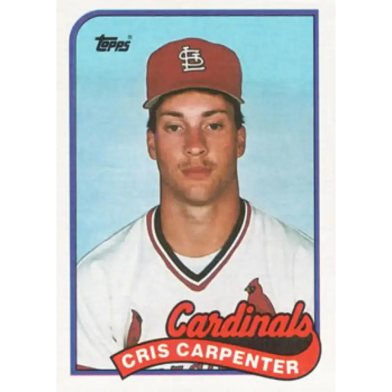 1989 Topps #282 Cris Carpenter NM-MT RC Rookie St. Louis Cardinals Baseball Card - Baseball Card Single