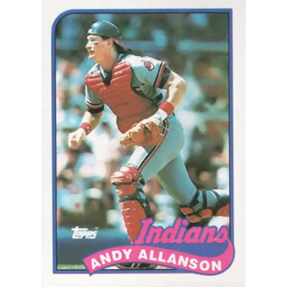 1989 Topps #283 Andy Allanson NM-MT Cleveland Indians Baseball Card