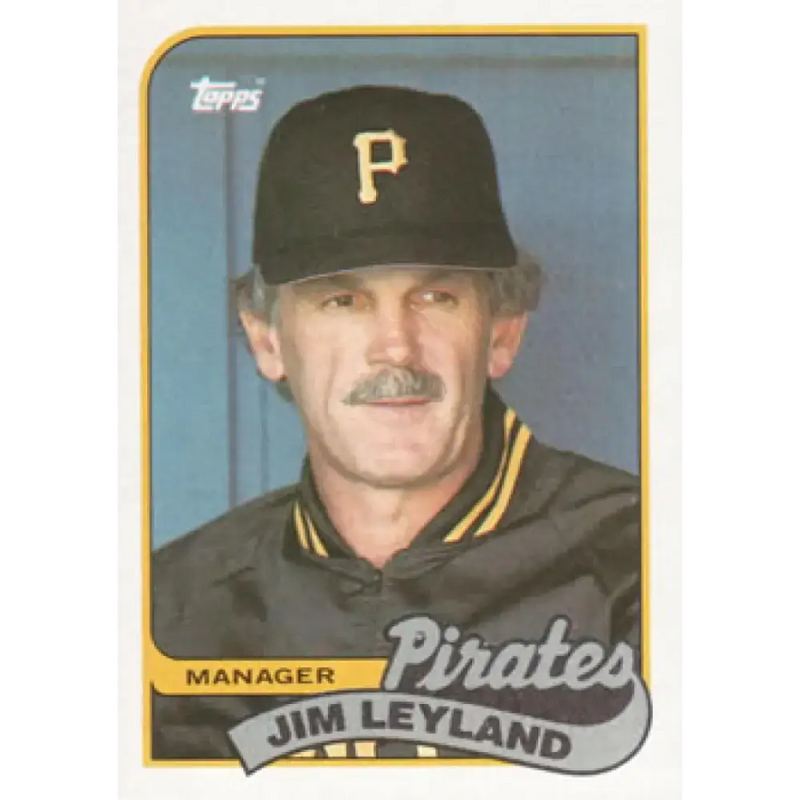 1989 Topps #284 Jim Leyland MG NM-MT Pittsburgh Pirates Baseball Card - Baseball Card Single