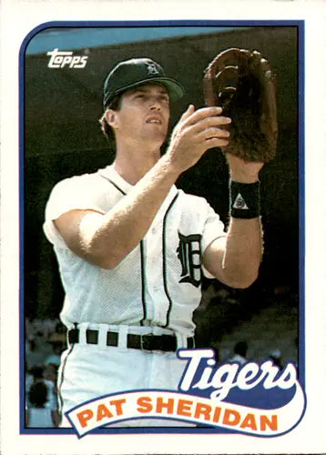 Pat Sheridan baseball card with original gloss from 1989 Topps Tigers collection