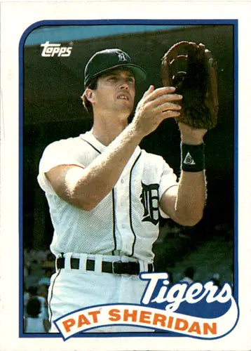 Pat Sheridan 1989 Topps baseball card with original gloss near mint Tigers ID 45931