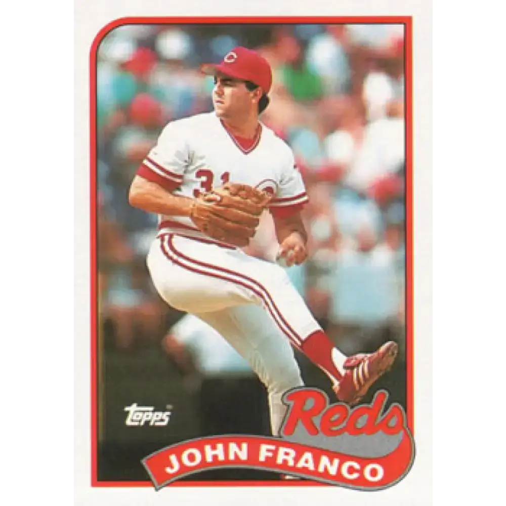 1989 Topps #290 John Franco NM-MT Cincinnati Reds Baseball Card - Baseball Card Single