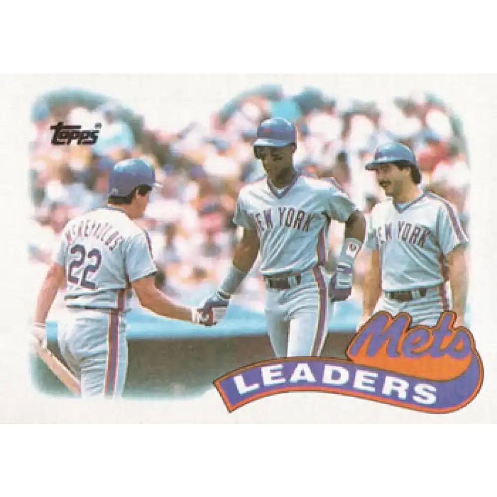 1989 Topps #291 Darryl Strawberry/Kevin McReynolds/Keith Hernandez New York Mets TL NM-MT New York Mets Baseball Card