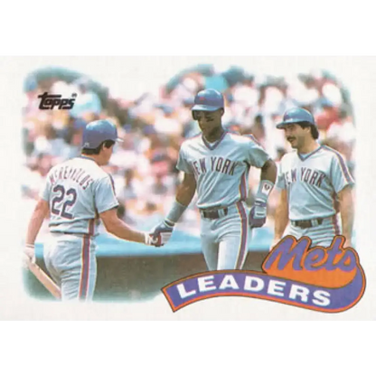1989 Topps #291 Darryl Strawberry/Kevin McReynolds/Keith Hernandez New York Mets TL NM-MT New York Mets Baseball Card