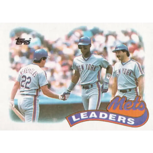 1989 Topps #291 Darryl Strawberry/Kevin McReynolds/Keith Hernandez New York Mets TL NM-MT New York Mets Baseball Card