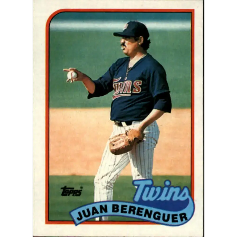 1989 Topps #294 Juan Berenguer NM-MT Minnesota Twins Baseball Card - Baseball Card Single