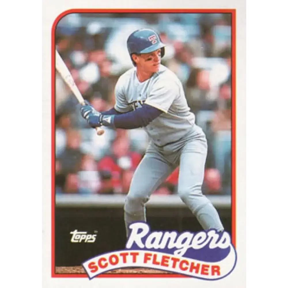 1989 Topps #295 Scott Fletcher NM-MT Texas Rangers Baseball Card