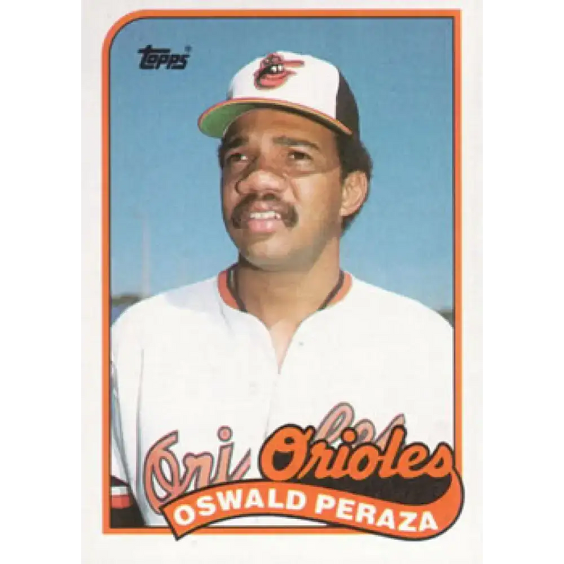 1989 Topps #297 Oswaldo Peraza NM-MT Baltimore Orioles Baseball Card - Baseball Card Single