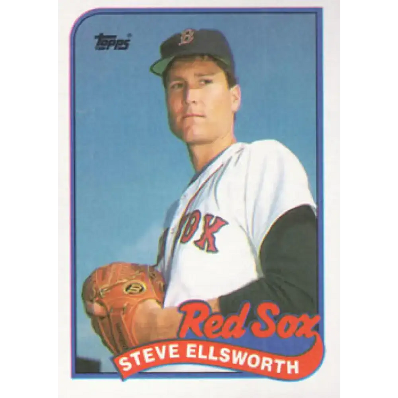 1989 Topps #299 Steve Ellsworth NM-MT RC Rookie Boston Red Sox Baseball Card - Baseball Card Single