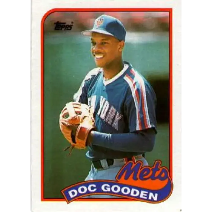 1989 Topps #30 Doc Gooden NM-MT New York Mets Baseball Card - Baseball Card Single