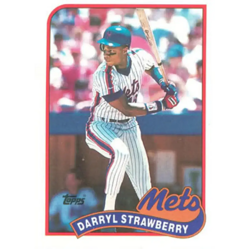 1989 Topps #300 Darryl Strawberry NM-MT New York Mets Baseball Card - Baseball Card Single