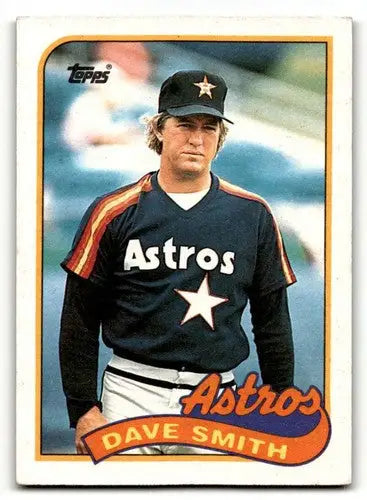 1989 Topps #305 Dave Smith Houston Astros Baseball Cards EX/NM ID:61590 - Baseball Card Single
