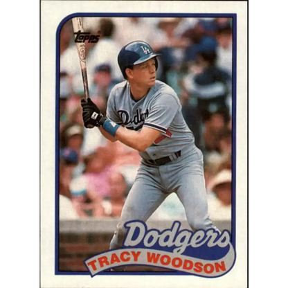 1989 Topps #306 Tracy Woodson NM-MT Los Angeles Dodgers Baseball Card
