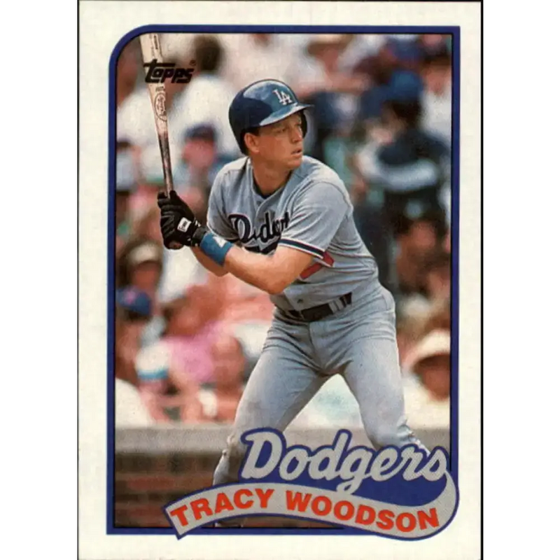 1989 Topps #306 Tracy Woodson NM-MT Los Angeles Dodgers Baseball Card - Baseball Card Single