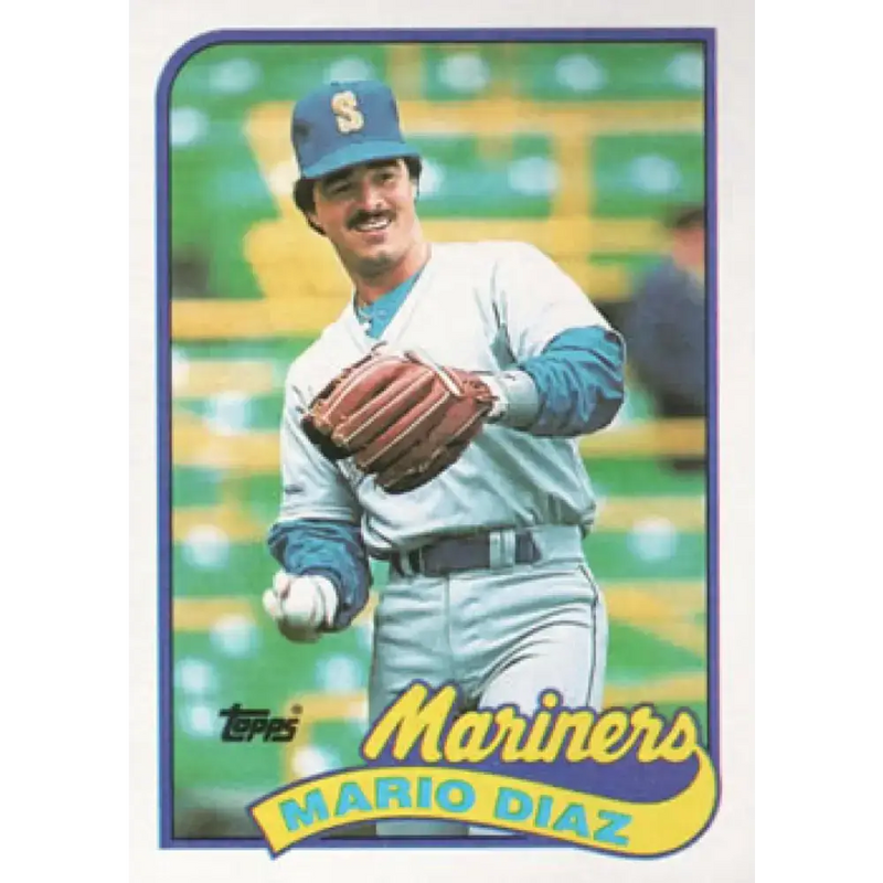 1989 Topps #309 Mario Diaz NM-MT Seattle Mariners Baseball Card - Baseball Card Single