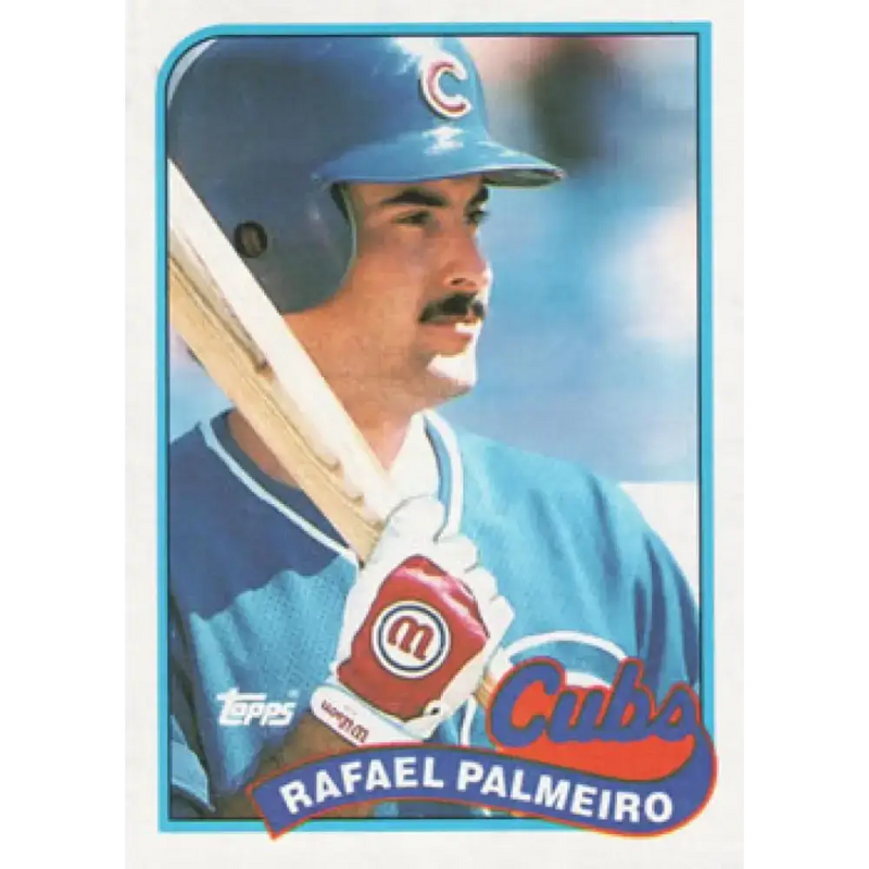 1989 Topps #310 Rafael Palmeiro NM-MT Chicago Cubs Baseball Card - Baseball Card Single