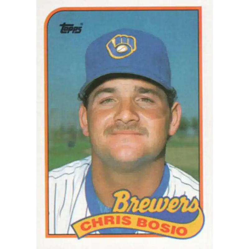 1989 Topps #311 Chris Bosio NM-MT Milwaukee Brewers Baseball Card - Baseball Card Single