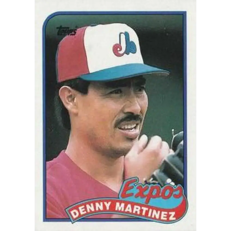 1989 Topps #313 Dennis Martinez NM-MT Montreal Expos Baseball Card - Baseball Card Single