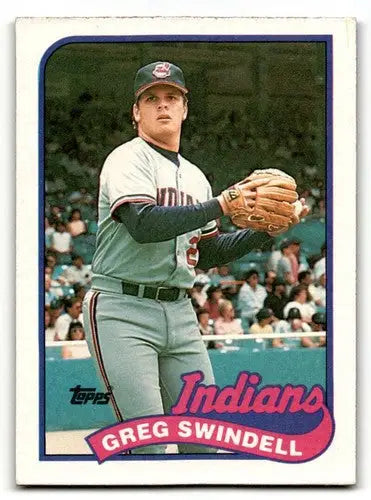 1989 Topps #315 Greg Swindell Cleveland Indians Baseball Cards EX/NM ID:59142 - Baseball Card Single