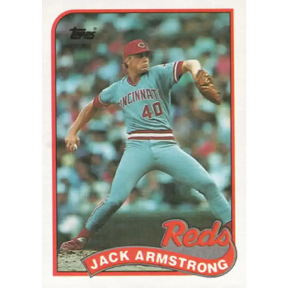 1989 Topps #317 Jack Armstrong NM-MT RC Rookie Cincinnati Reds Baseball Card