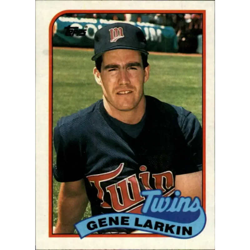 1989 Topps #318 Gene Larkin NM-MT Minnesota Twins Baseball Card - Baseball Card Single