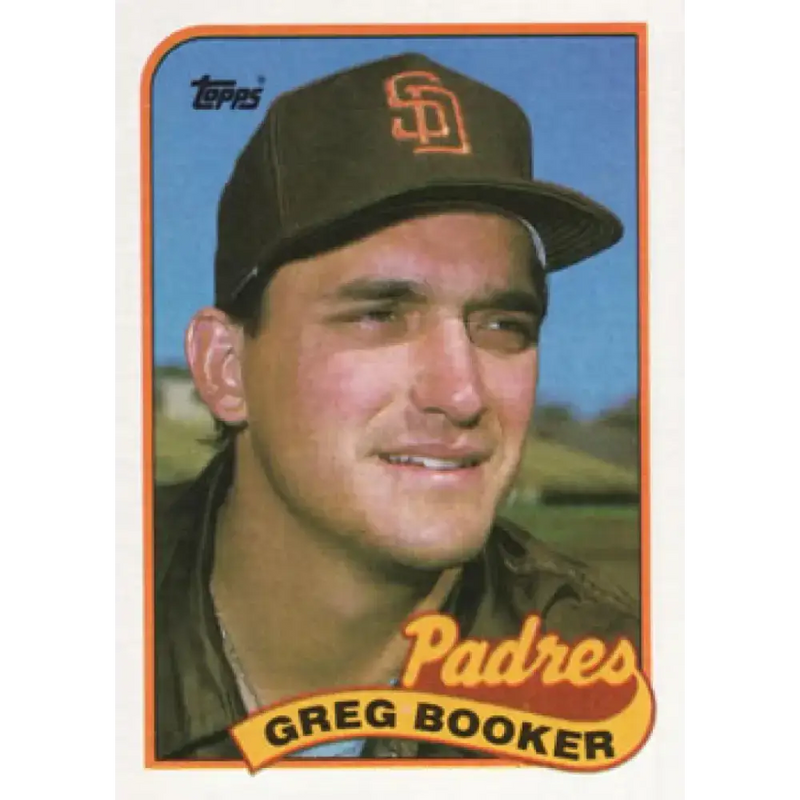 1989 Topps #319 Greg Booker NM-MT San Diego Padres Baseball Card - Baseball Card Single