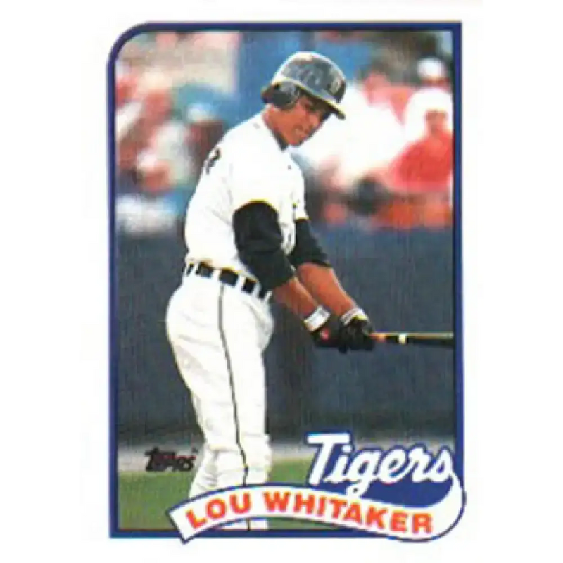 1989 Topps #320 Lou Whitaker NM-MT Detroit Tigers Baseball Card - Baseball Card Single