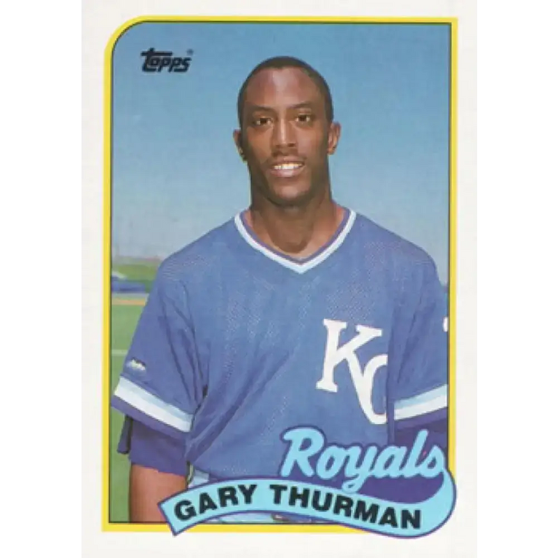 1989 Topps #323 Gary Thurman NM-MT Kansas City Royals Baseball Card - Baseball Card Single