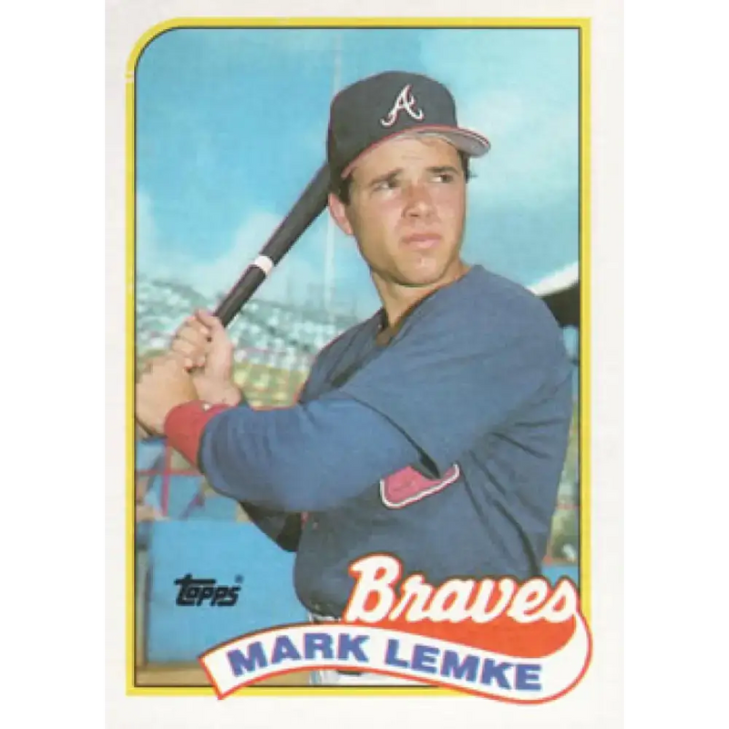 1989 Topps #327 Mark Lemke NM-MT RC Rookie Atlanta Braves Baseball Card - Baseball Card Single