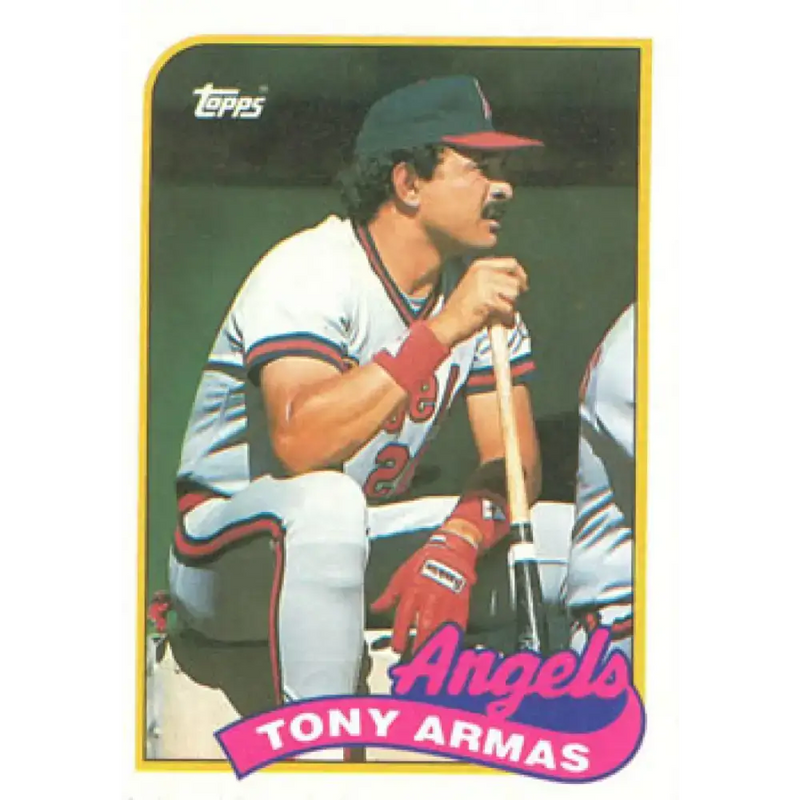 1989 Topps #332 Tony Armas NM-MT California Angels Baseball Card - Baseball Card Single