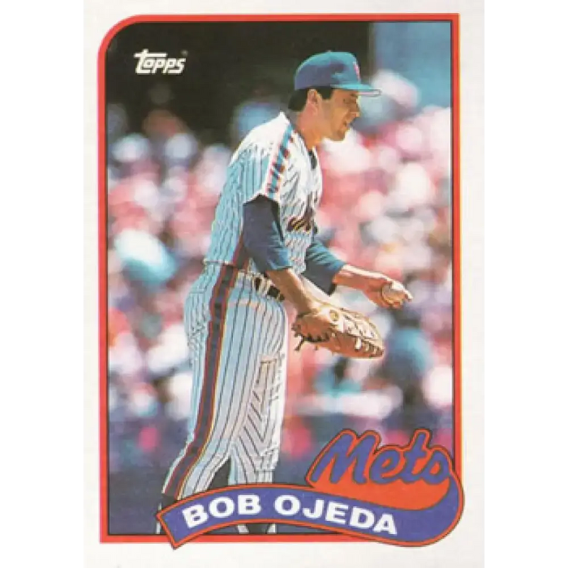 1989 Topps #333 Bob Ojeda NM-MT New York Mets Baseball Card - Baseball Card Single