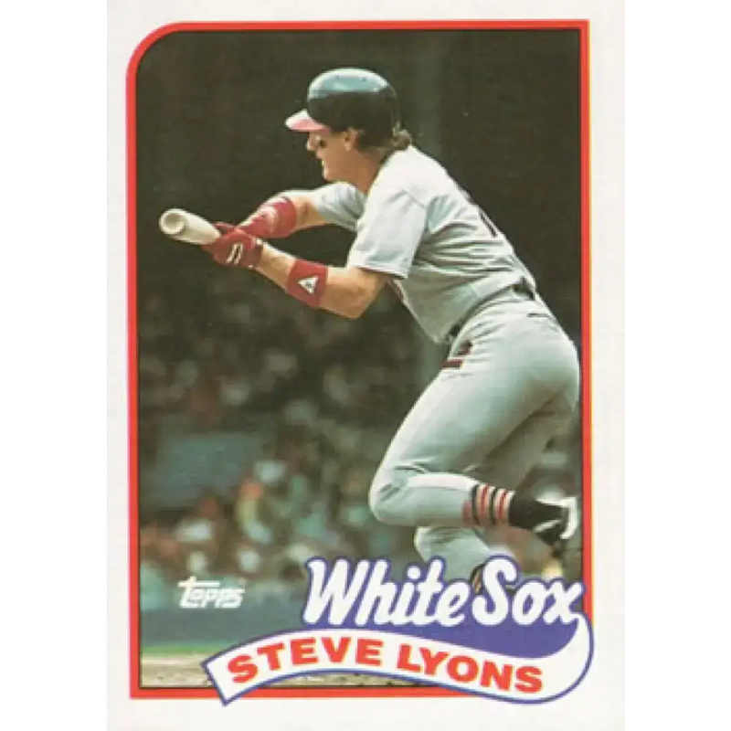 1989 Topps #334 Steve Lyons NM-MT Chicago White Sox Baseball Card - Baseball Card Single