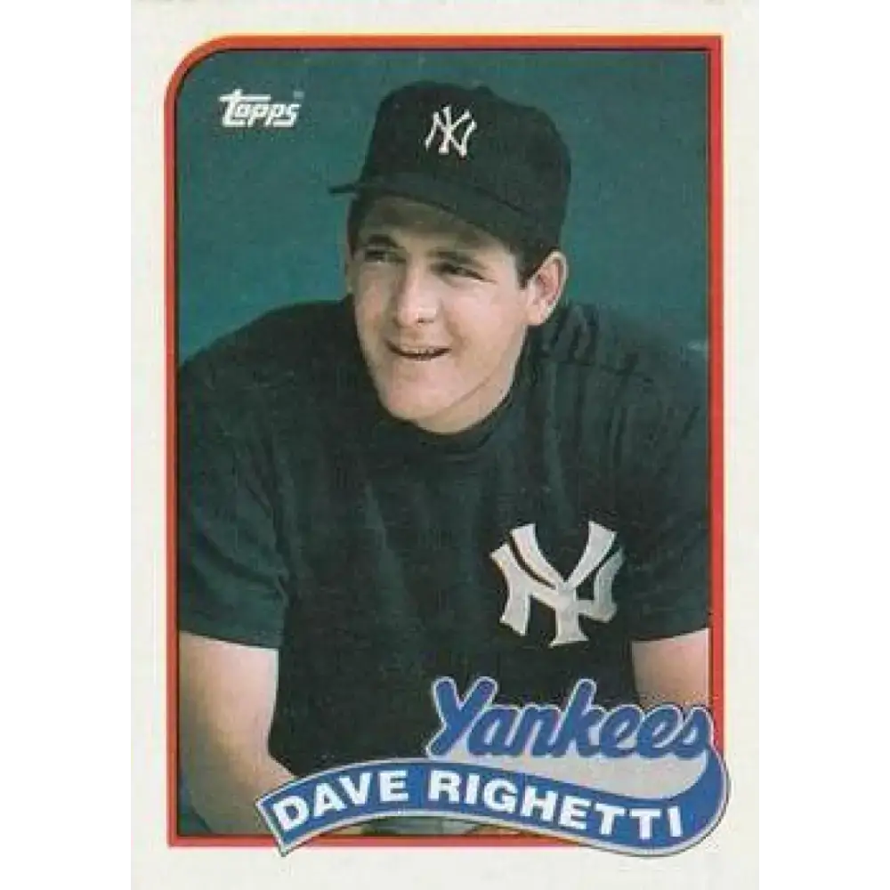 1989 Topps #335 Dave Righetti NM-MT New York Yankees Baseball Card