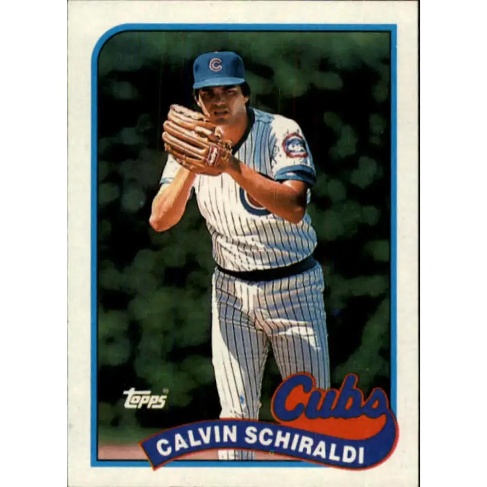 1989 Topps #337 Calvin Schiraldi NM-MT Chicago Cubs Baseball Card