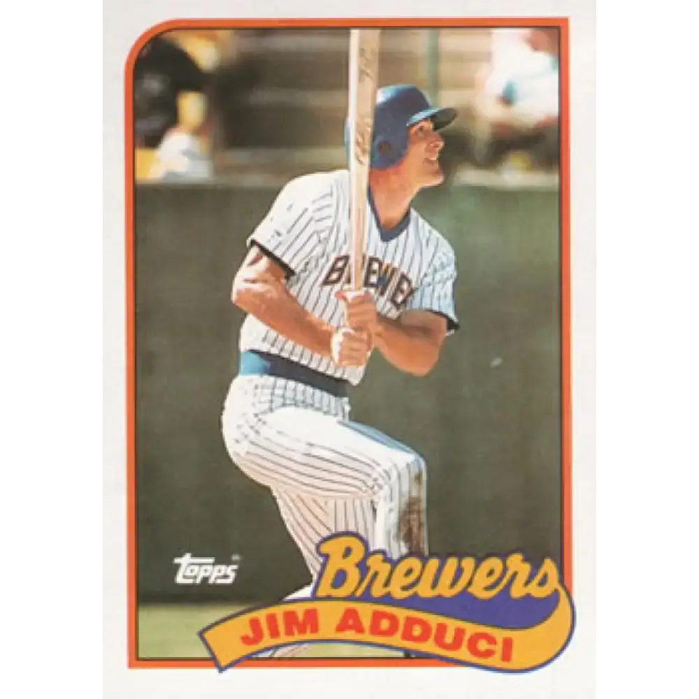 1989 Topps #338 Jim Adduci NM-MT Milwaukee Brewers Baseball Card