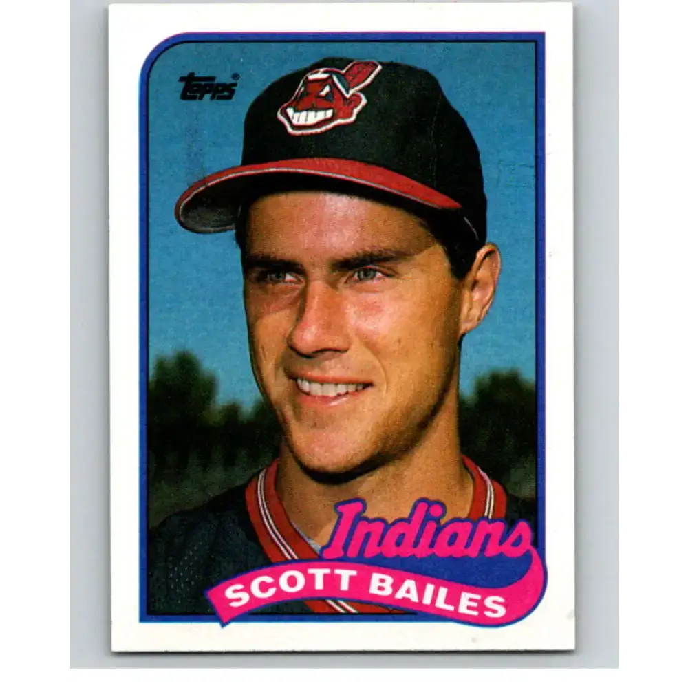 1989 Topps #339 Scott Bailes NM-MT Cleveland Indians Baseball Card - Baseball Card Single